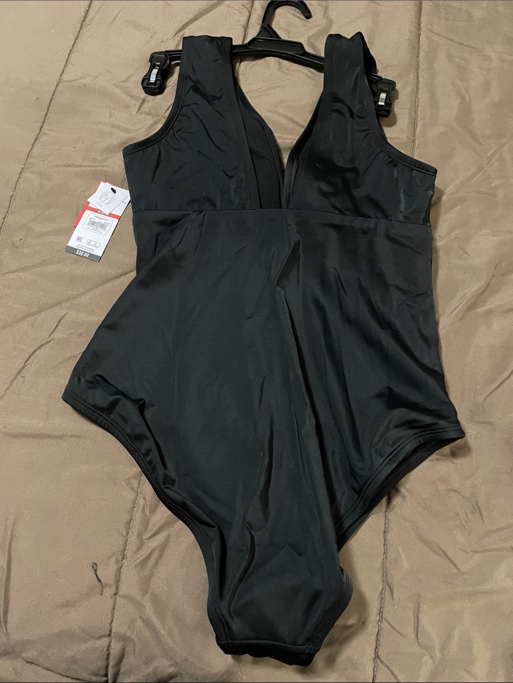 sofia by sofia vergara Black V-Neck One-Piece Swimsuit
